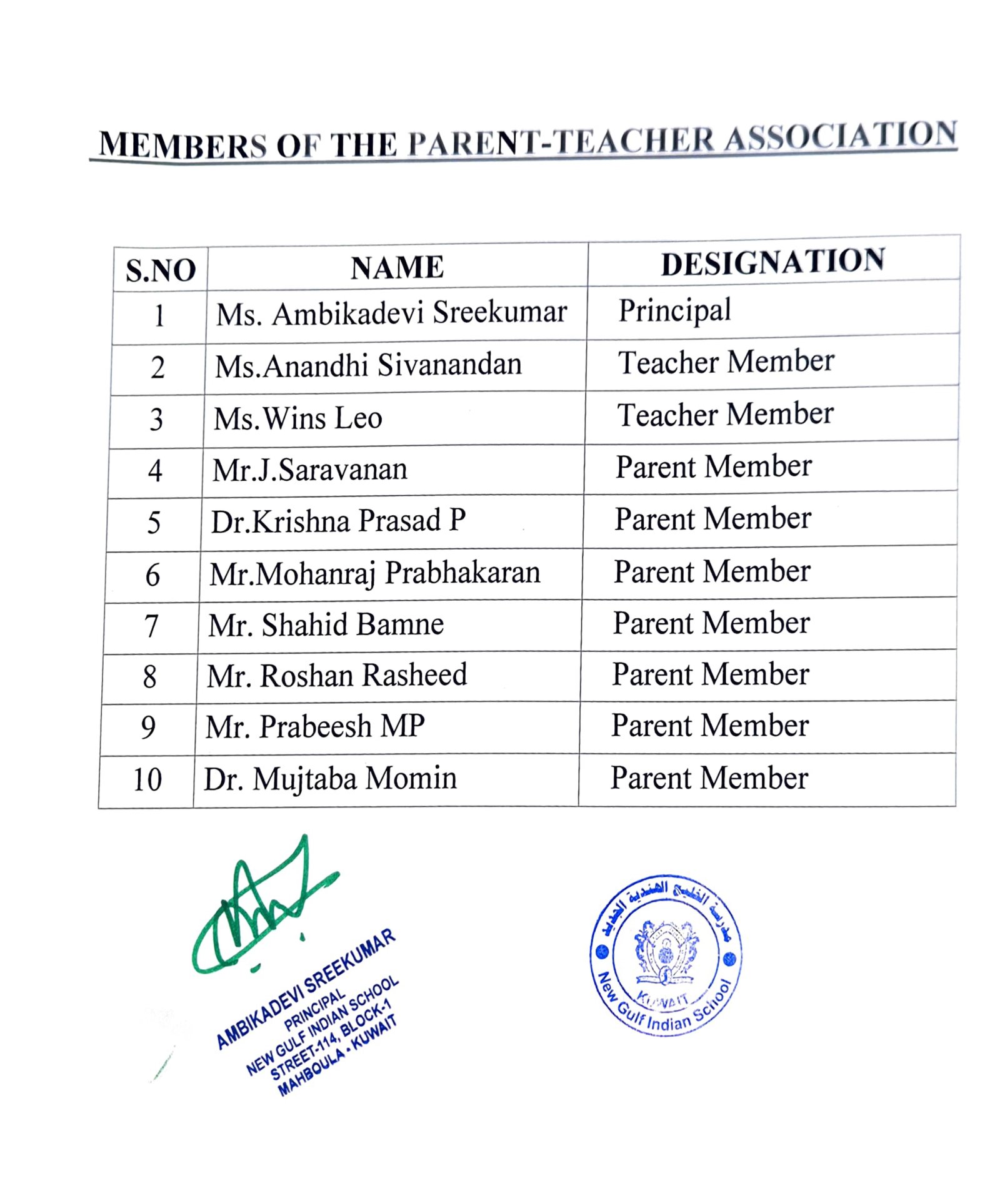 Parent-Teacher Association